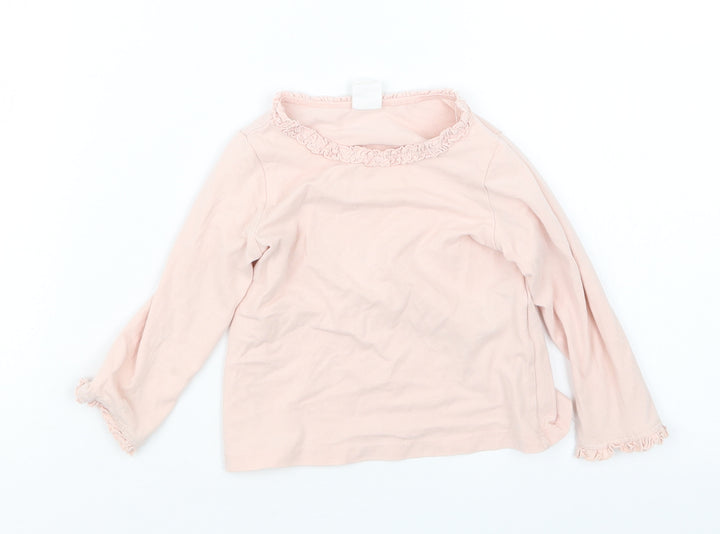 H&M Girls Pink   Basic T-Shirt Size 6-9 Months