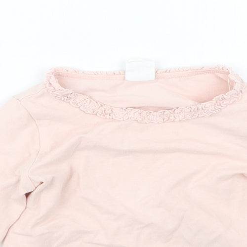 H&M Girls Pink   Basic T-Shirt Size 6-9 Months