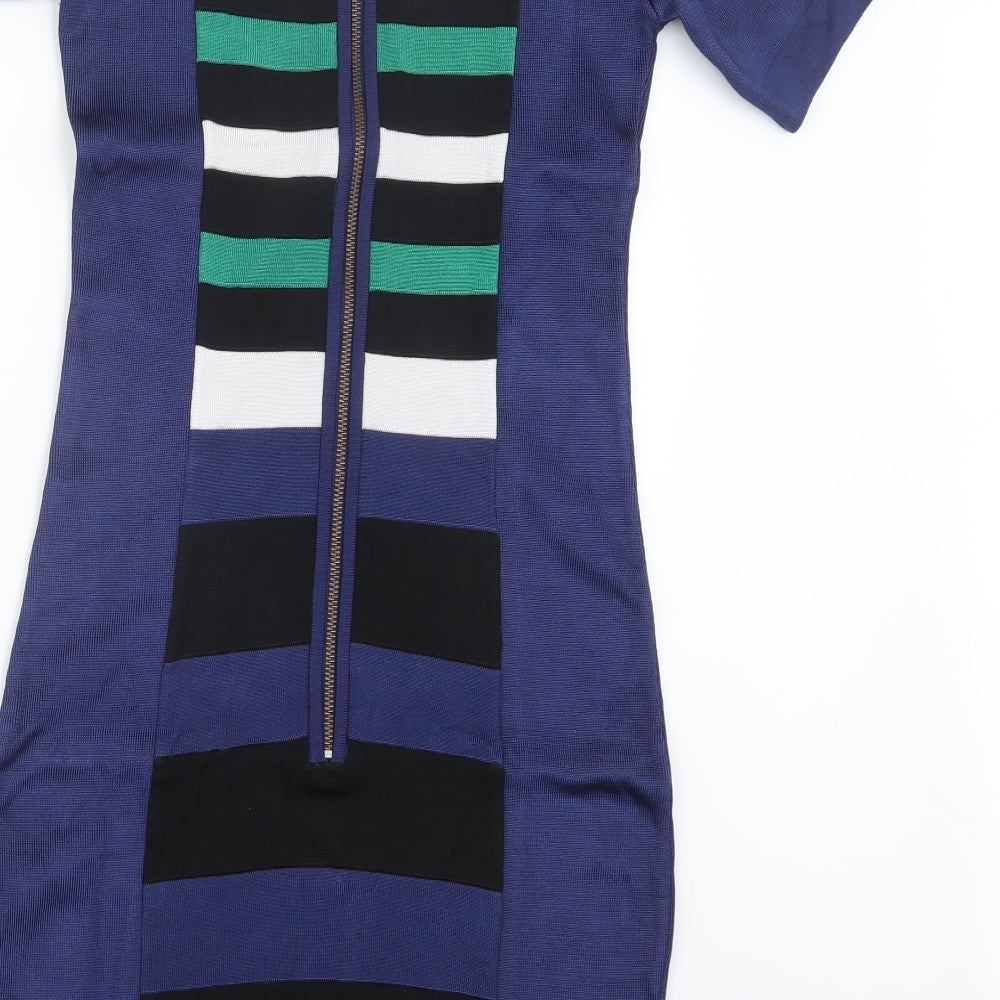 French Connection Womens Blue   Shirt Dress  Size 12