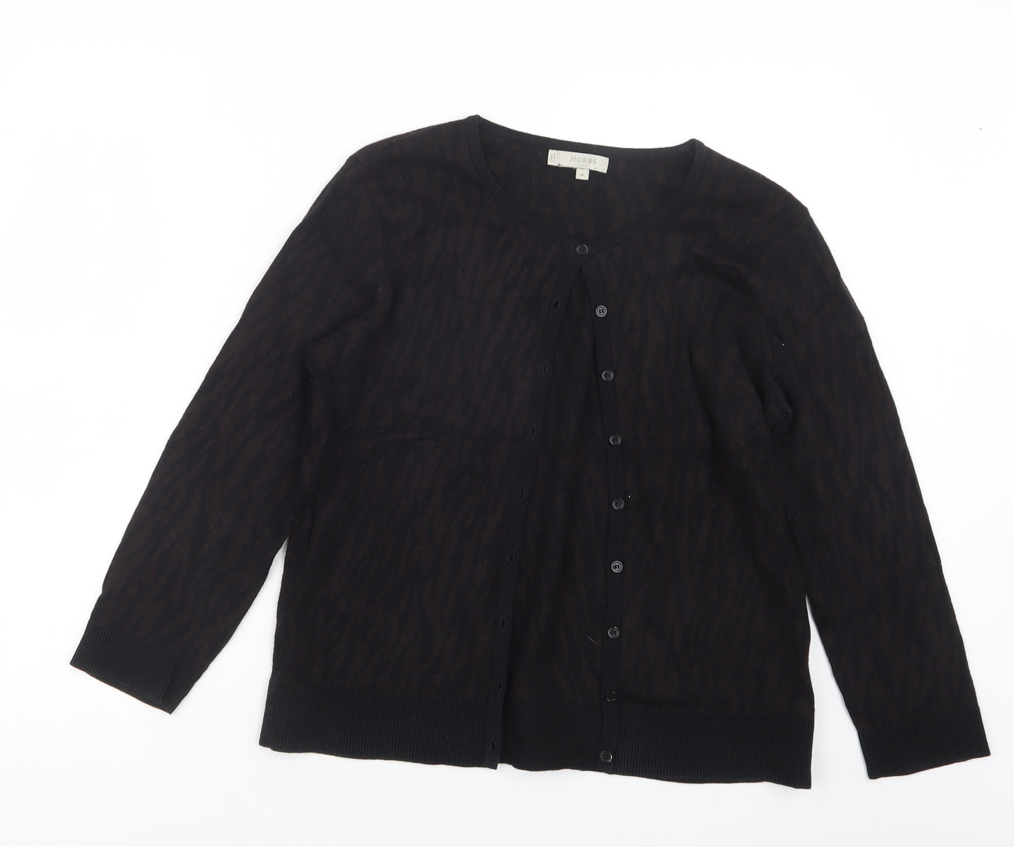 Hobbs Womens Black  Knit Cardigan Jumper Size M