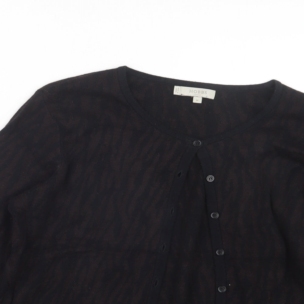 Hobbs Womens Black  Knit Cardigan Jumper Size M