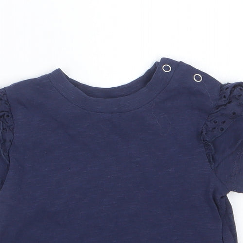 Very Girls Blue   Basic T-Shirt Size 6-9 Months
