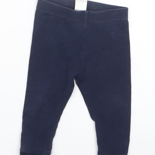 NEXT Girls Blue   Capri Trousers Size 6-9 Months