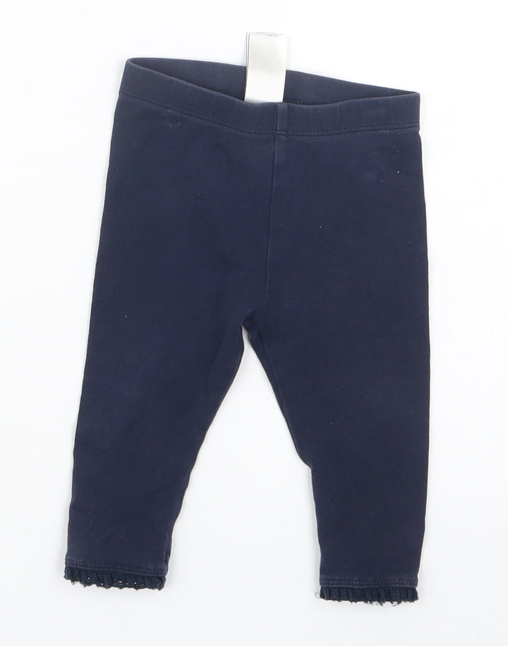 NEXT Girls Blue   Capri Trousers Size 6-9 Months