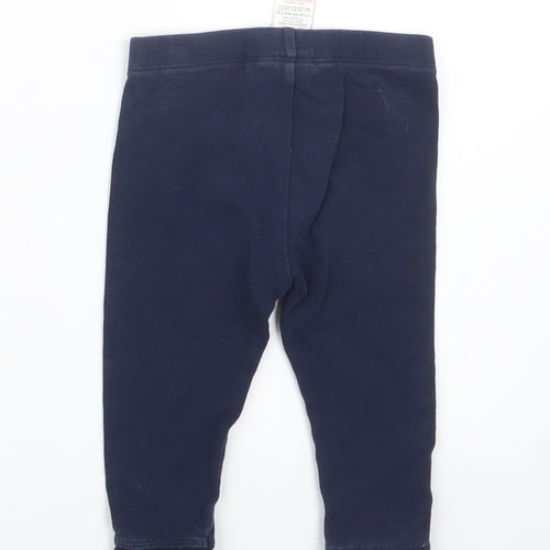 NEXT Girls Blue   Capri Trousers Size 6-9 Months
