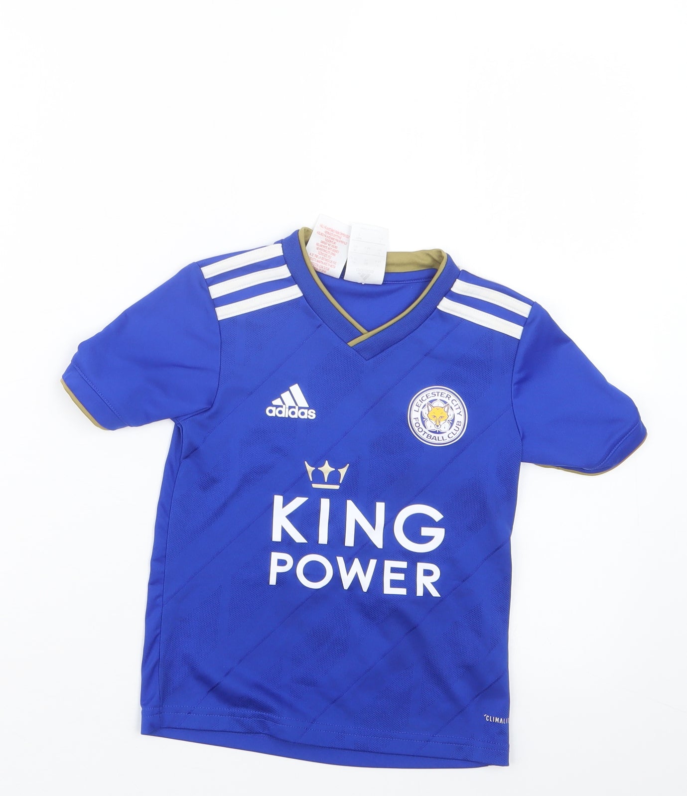 adidas Boys Blue   Basic T-Shirt Size 4-5 Years  - Leicester City FC