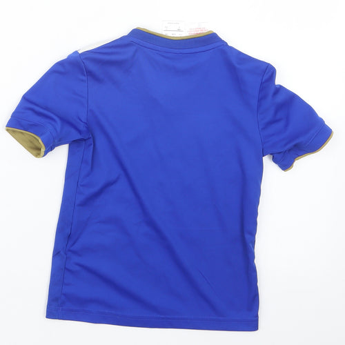 adidas Boys Blue   Basic T-Shirt Size 4-5 Years  - Leicester City FC