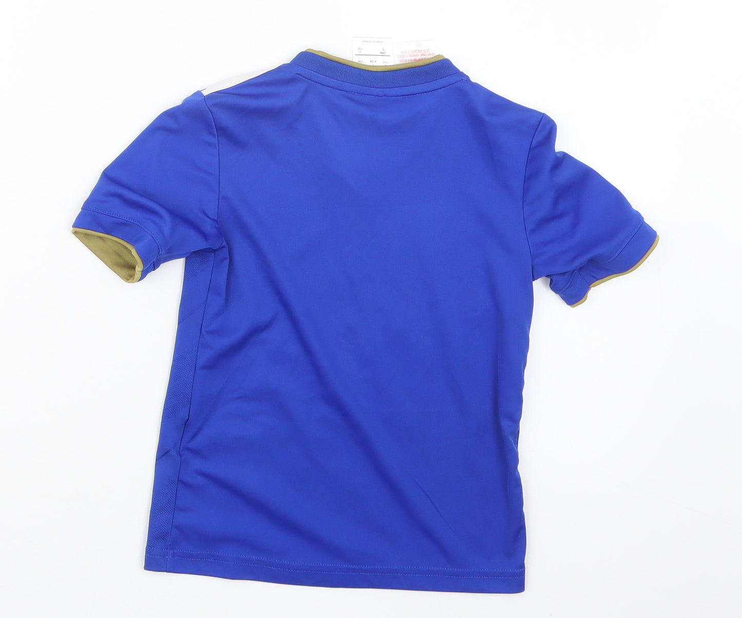 adidas Boys Blue   Basic T-Shirt Size 4-5 Years  - Leicester City FC