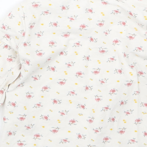 H&M Girls Pink Floral  Basic T-Shirt Size 6-9 Months