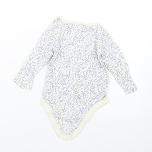 TU Girls Blue Geometric  Babygrow One-Piece Size 6-9 Months