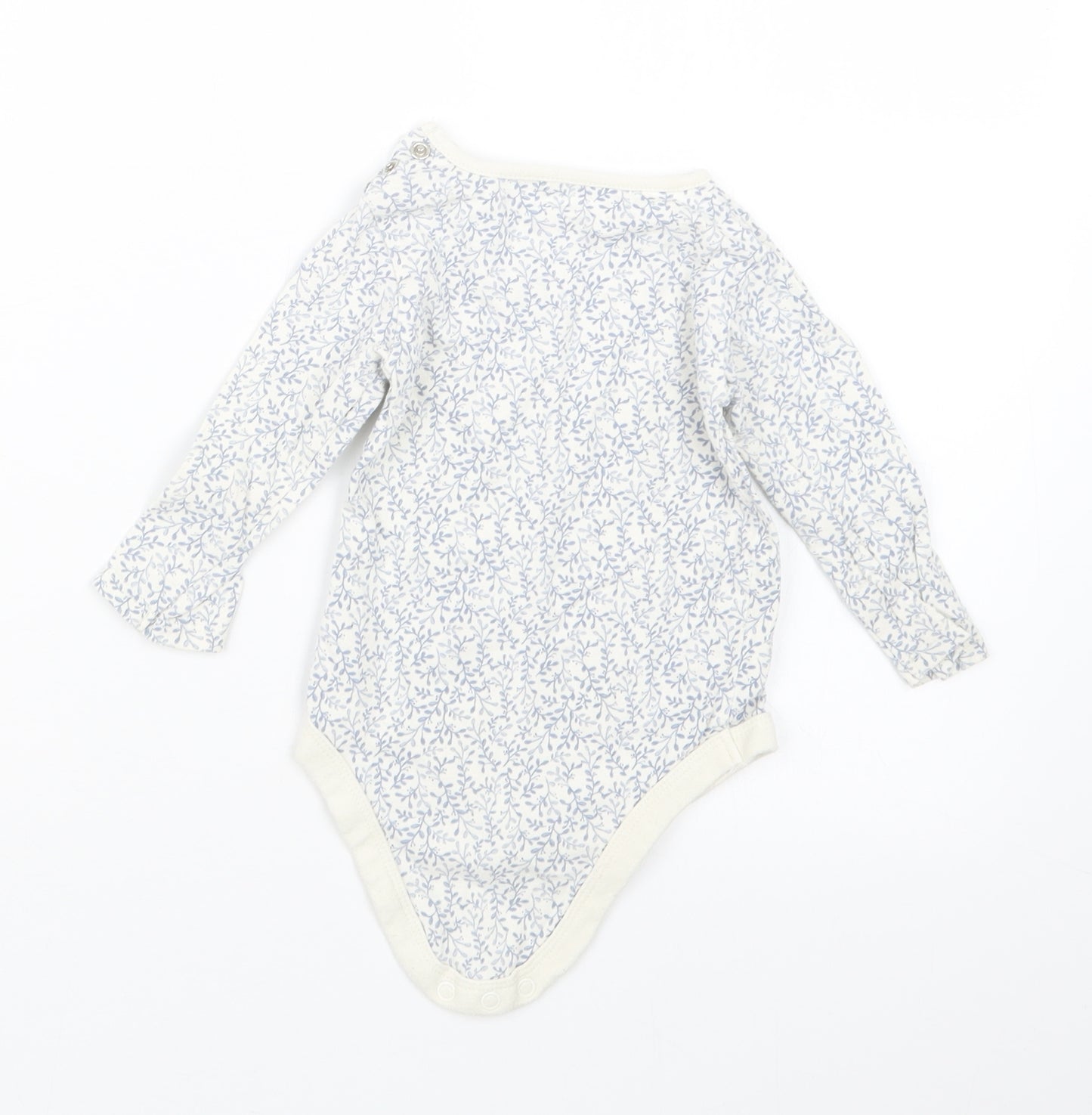 TU Girls Blue Geometric  Babygrow One-Piece Size 6-9 Months