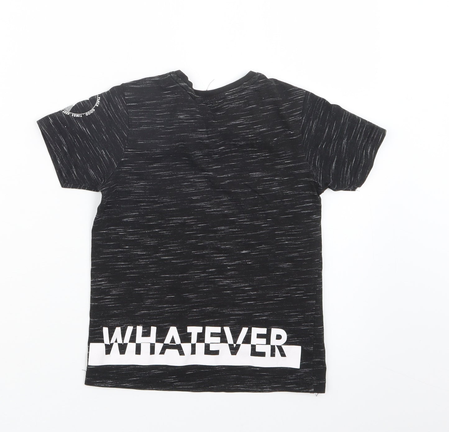 George Boys Black   Basic T-Shirt Size 5-6 Years