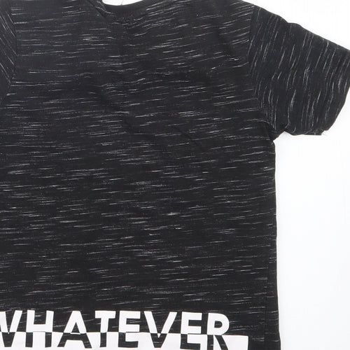 George Boys Black   Basic T-Shirt Size 5-6 Years
