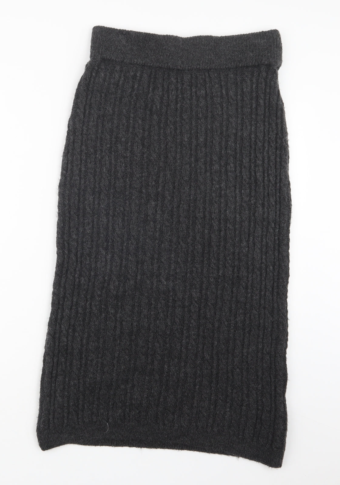 M&Co Womens Grey  Knit Straight & Pencil Skirt Size 10
