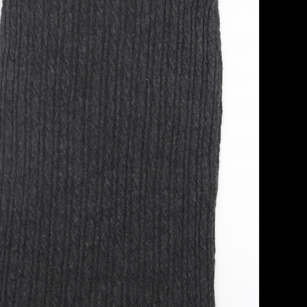 M&Co Womens Grey  Knit Straight & Pencil Skirt Size 10