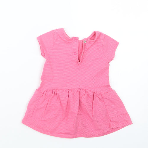 NEXT Girls Pink   Basic T-Shirt Size 3-6 Months  - Long