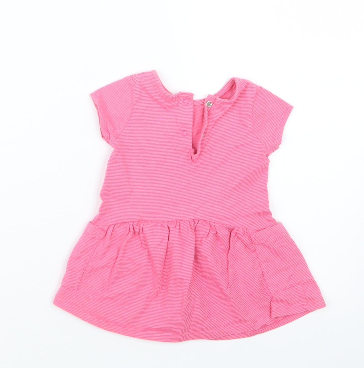 NEXT Girls Pink   Basic T-Shirt Size 3-6 Months  - Long