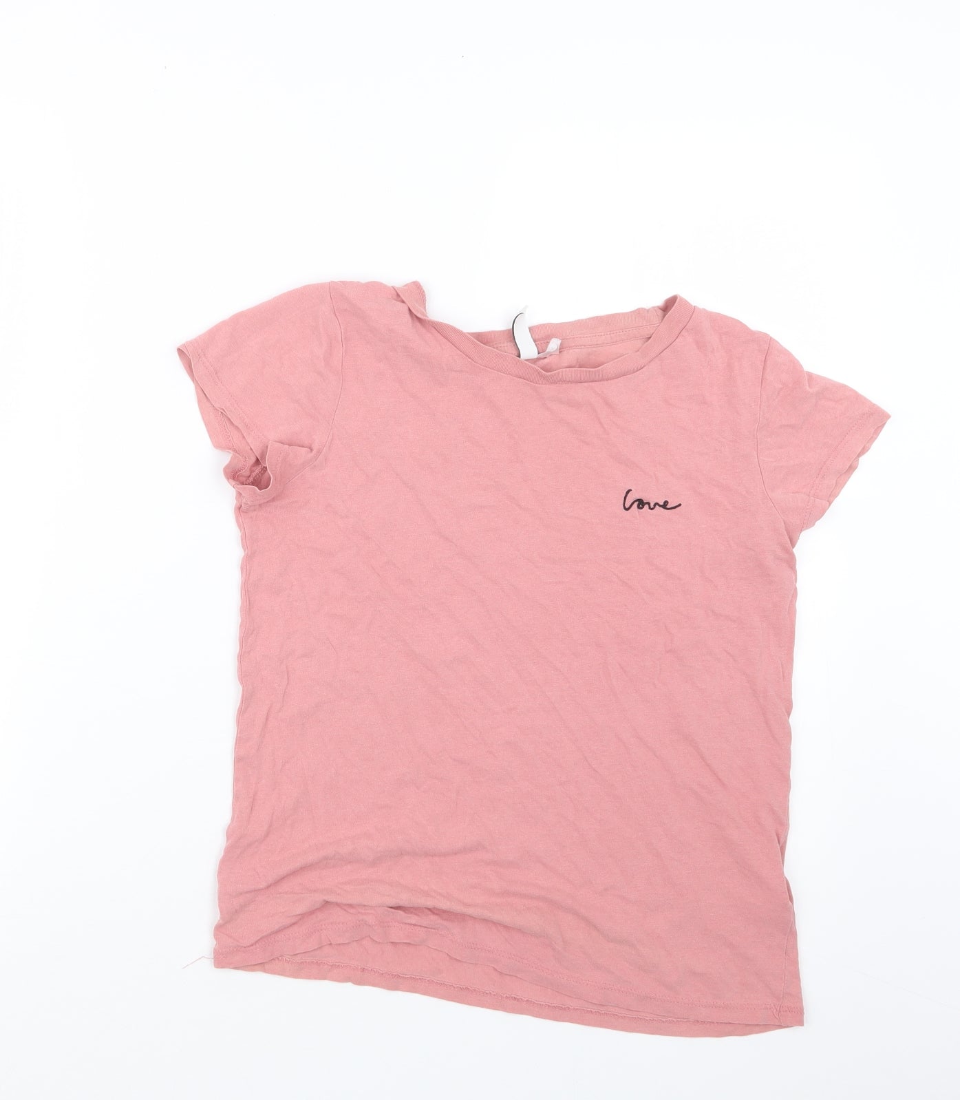 Divided by H&M Womens Pink   Basic T-Shirt Size XS