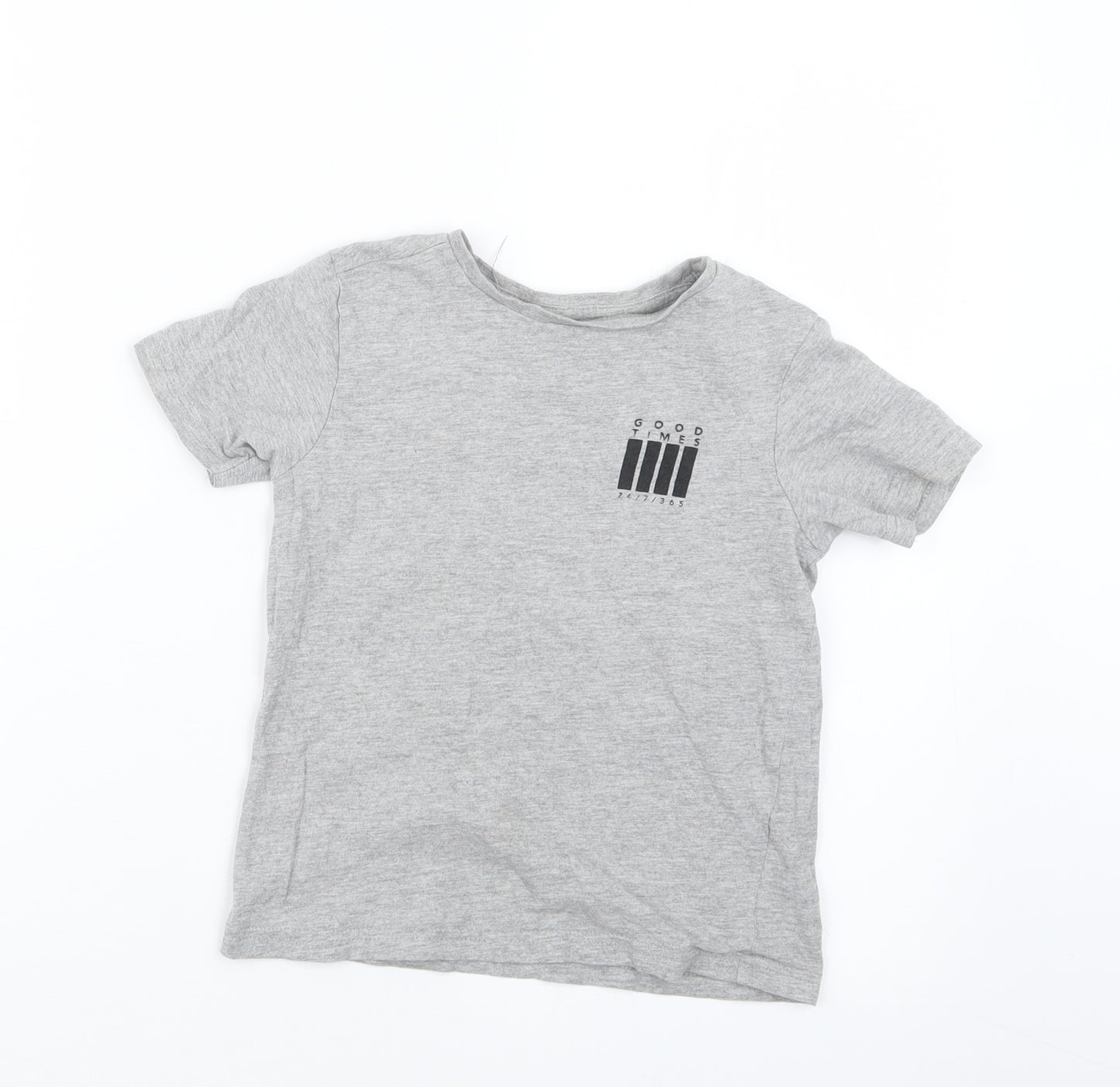 George Boys Grey   Basic T-Shirt Size 5-6 Years