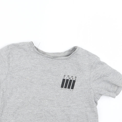 George Boys Grey   Basic T-Shirt Size 5-6 Years