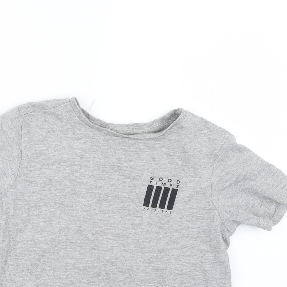 George Boys Grey   Basic T-Shirt Size 5-6 Years