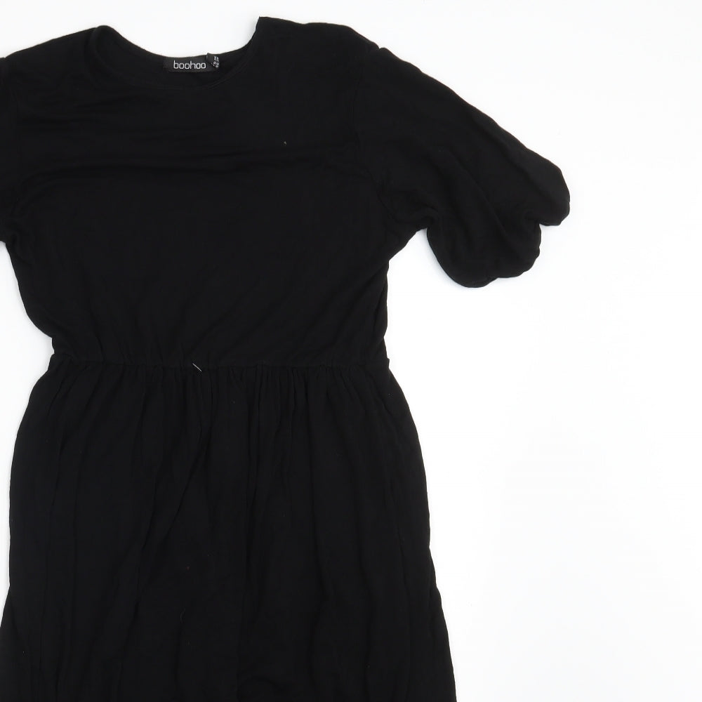 Boohoo Womens Black   T-Shirt Dress  Size 8