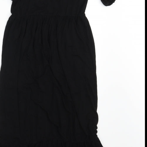 Boohoo Womens Black   T-Shirt Dress  Size 8