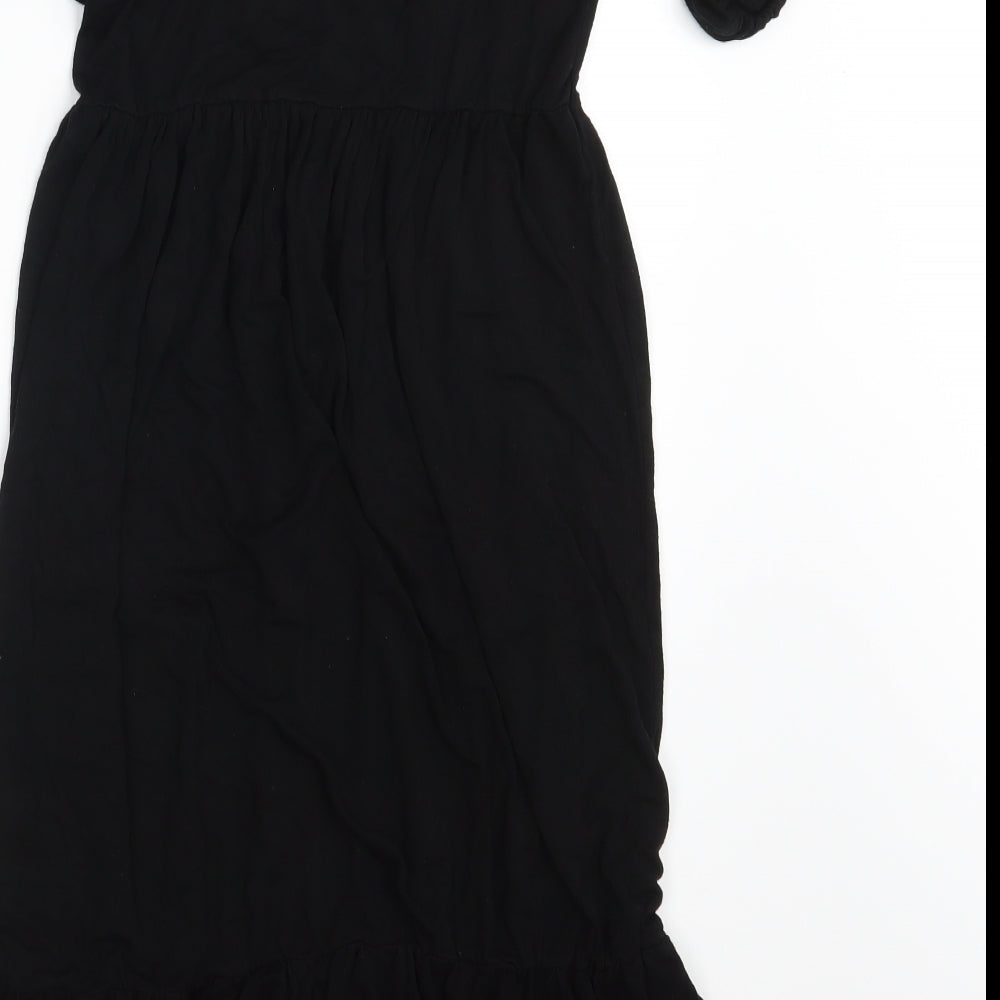Boohoo Womens Black   T-Shirt Dress  Size 8
