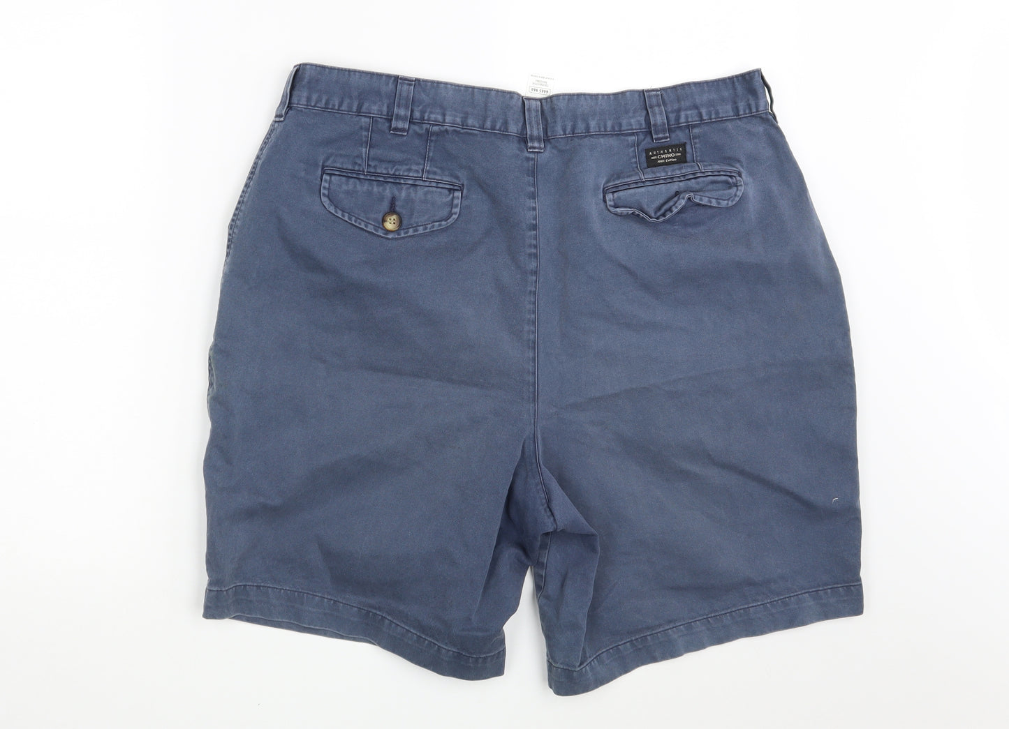 M&S Mens Blue  Denim Chino Shorts Size 38 in