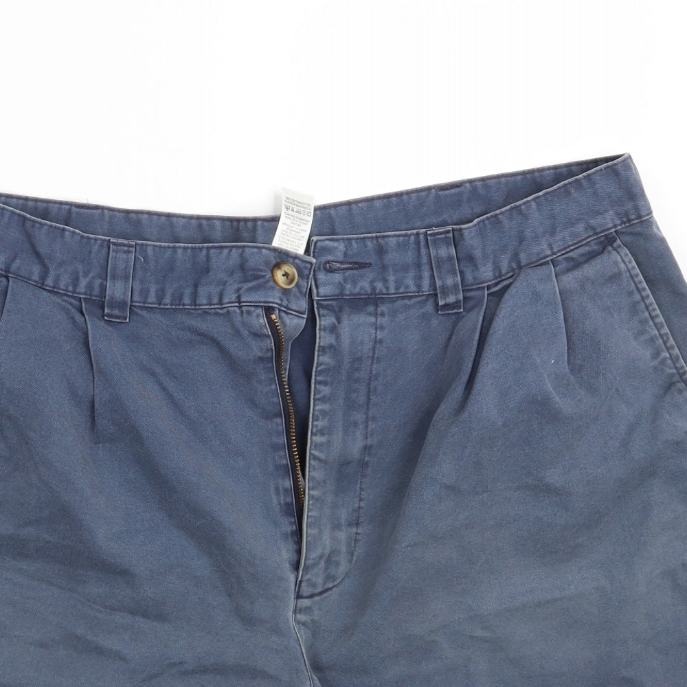 M&S Mens Blue  Denim Chino Shorts Size 38 in