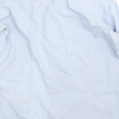 Sondergaard Mens Blue Check   Button-Up Size 16.5