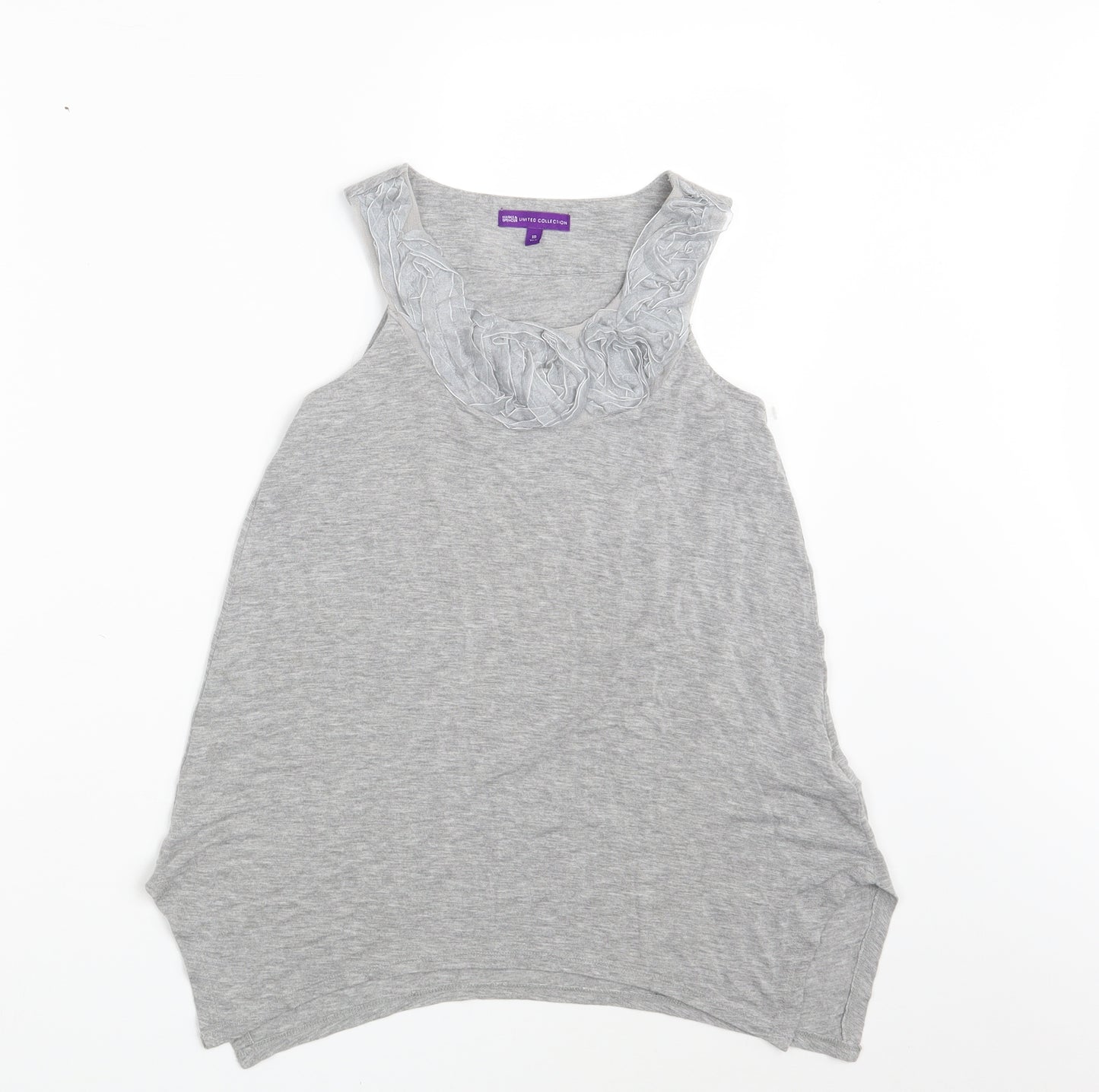 M&S Girls Grey   Basic Tank Size 10 Years