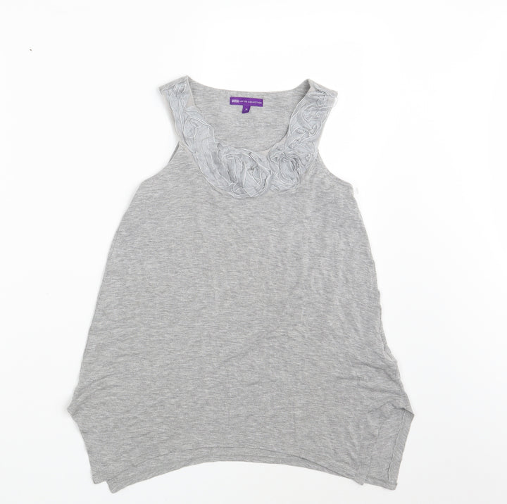 M&S Girls Grey   Basic Tank Size 10 Years