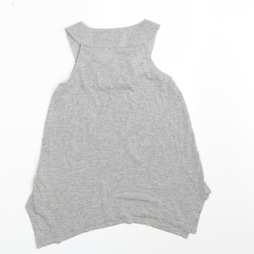 M&S Girls Grey   Basic Tank Size 10 Years