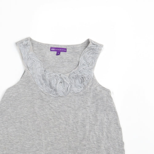 M&S Girls Grey   Basic Tank Size 10 Years