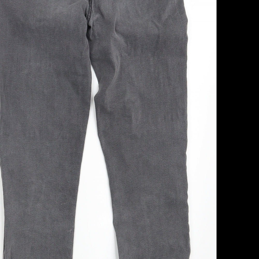 TU Womens Grey  Denim Straight Jeans Size 12 L28 in