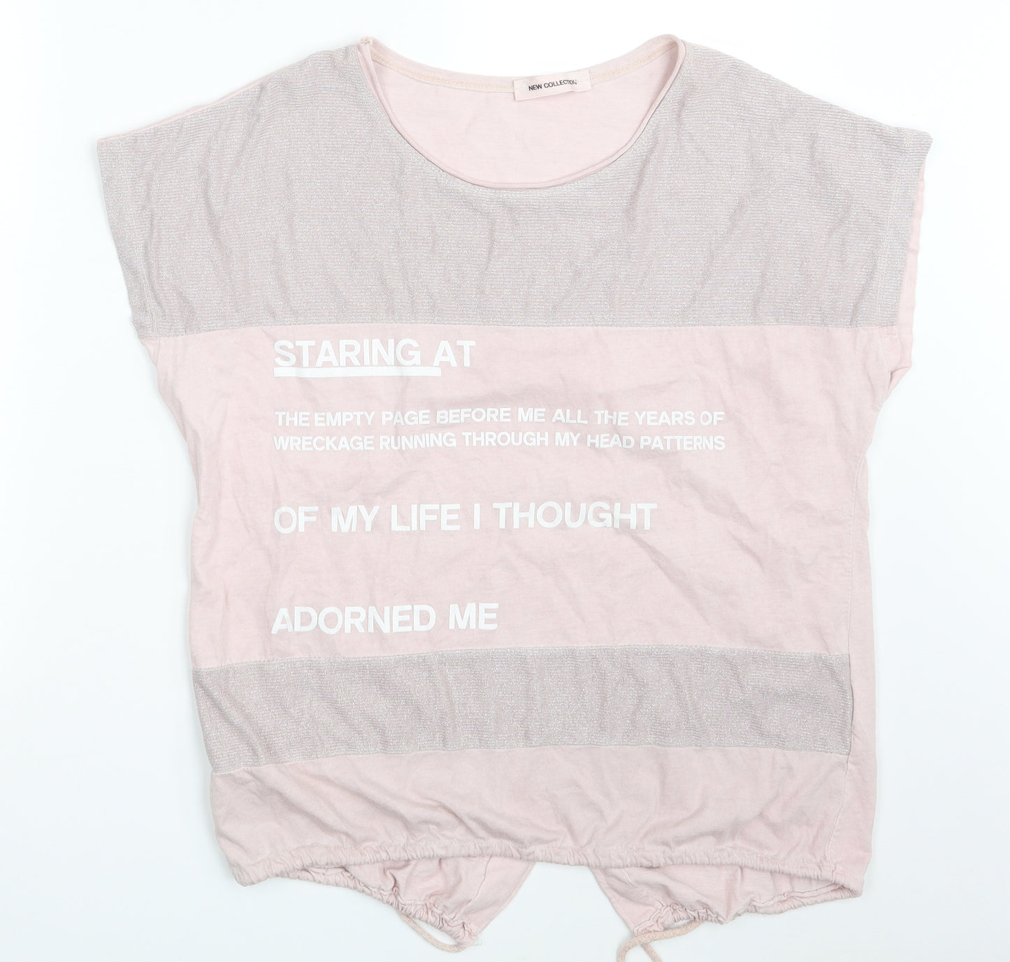 New Collection Womens Pink   Basic T-Shirt One Size