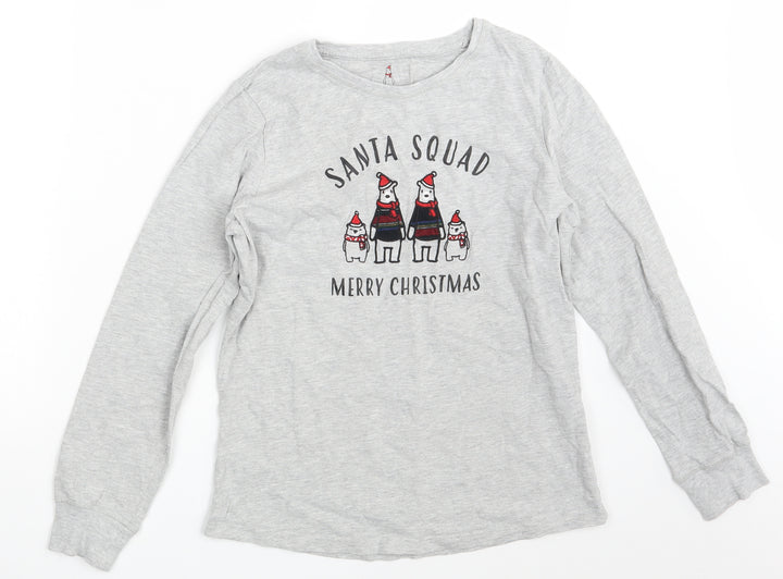 Avenue Womens Grey Pullover Sweatshirt Size S - Seasonal Christmas Festive Holiday