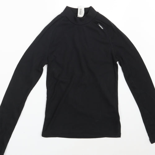 Wed'ze Girls Black   Pullover Sweatshirt Size 12 Years