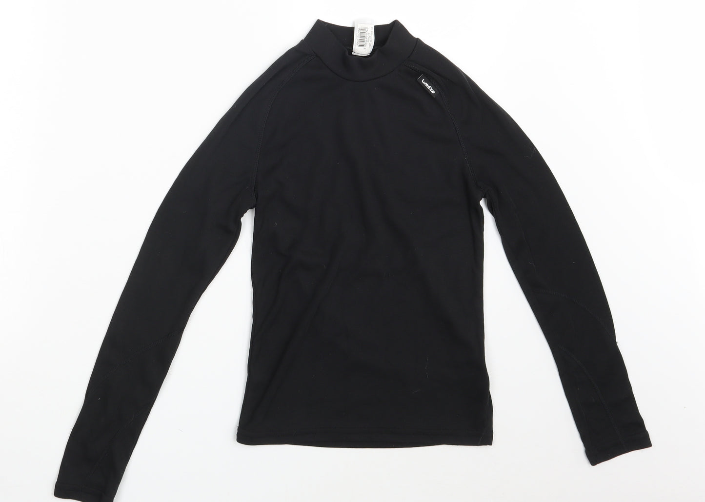 Wed'ze Girls Black   Pullover Sweatshirt Size 12 Years