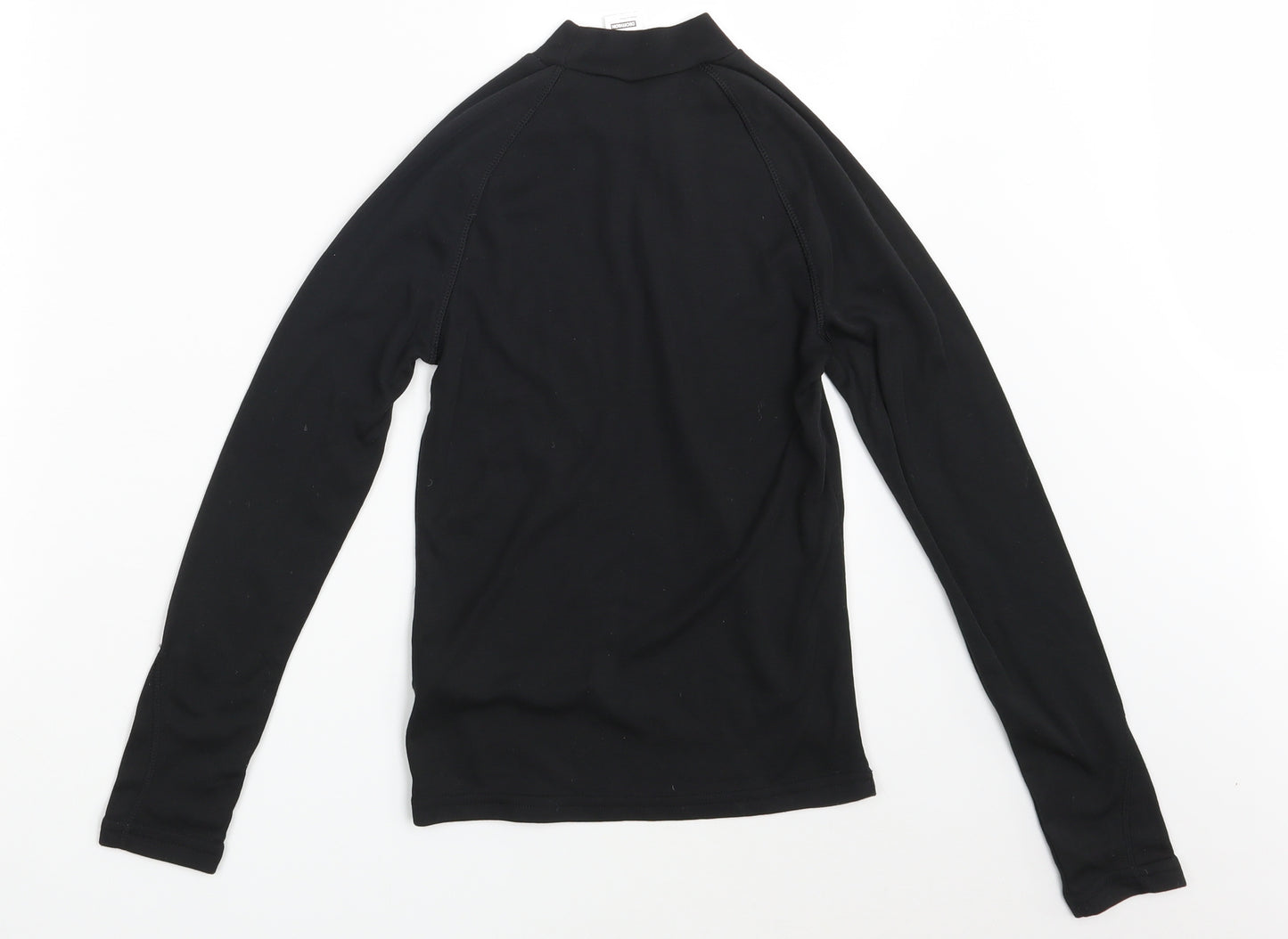Wed'ze Girls Black   Pullover Sweatshirt Size 12 Years