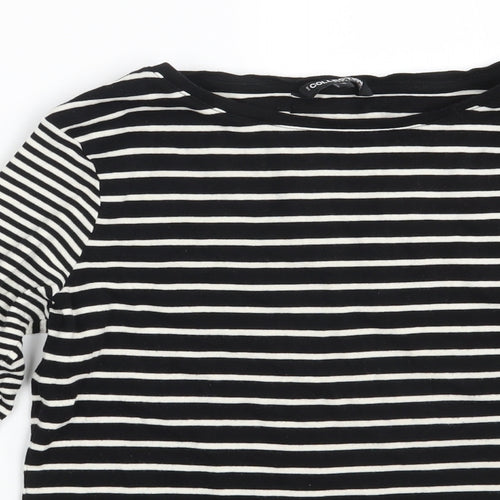 Debenhams Womens Black Striped  Pullover Sweatshirt Size 16