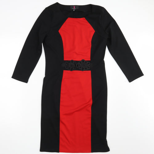 Simon Jefferey Womens Black   T-Shirt Dress  Size 12
