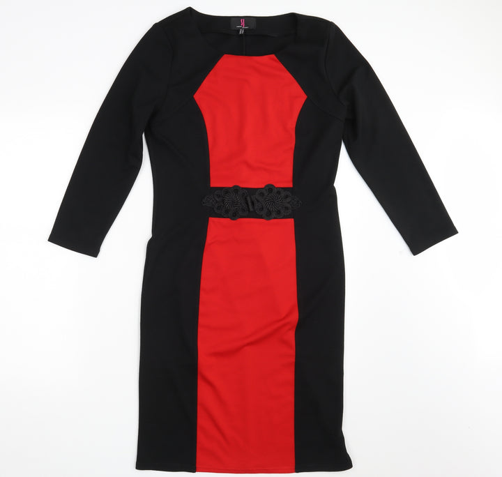 Simon Jefferey Womens Black   T-Shirt Dress  Size 12