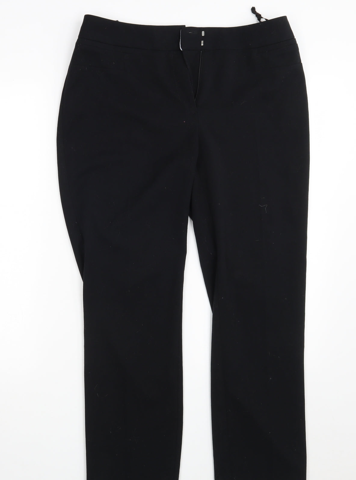 M&S Womens Black   Trousers  Size 12 L28 in