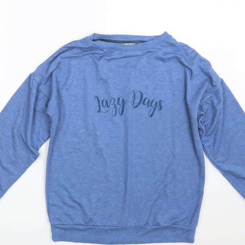 Avenue Womens Blue   Pullover Sweatshirt Size S  - Lazy Days