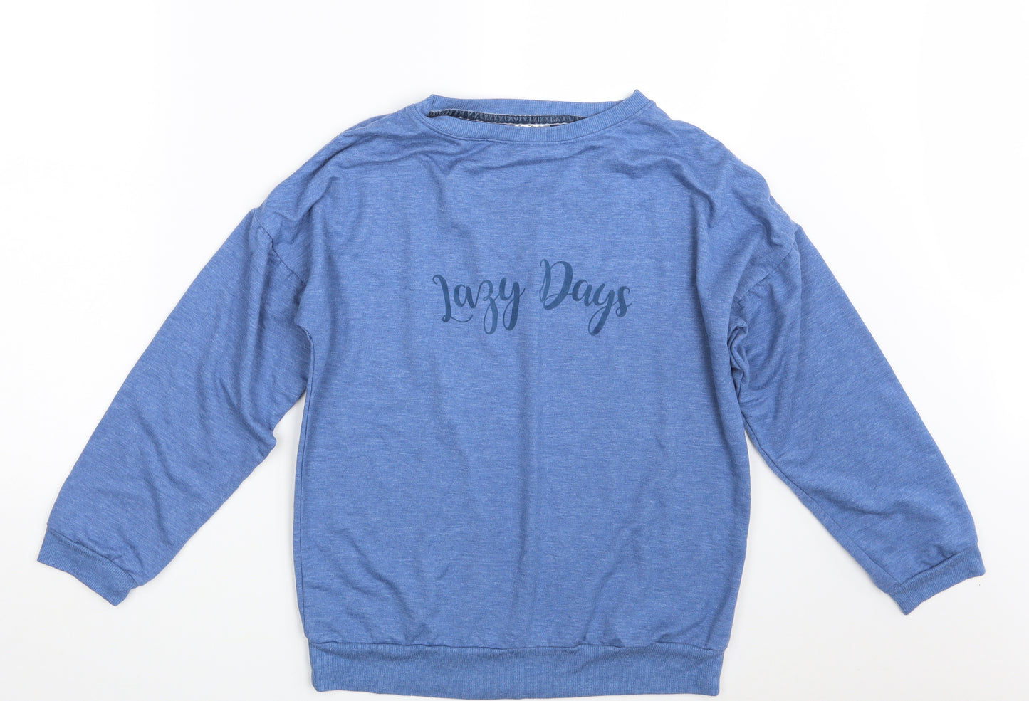 Avenue Womens Blue   Pullover Sweatshirt Size S  - Lazy Days