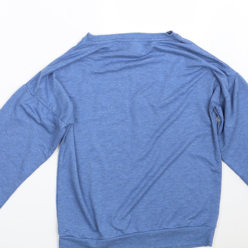 Avenue Womens Blue   Pullover Sweatshirt Size S  - Lazy Days