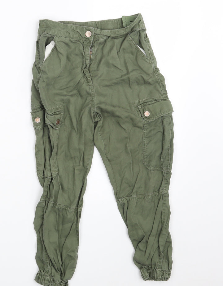 NEXT Boys Green   Cargo Trousers Size 9 Months