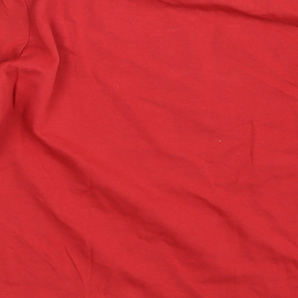Lilly & Dan Girls Red   Top Pyjama Top Size 9-10 Years  - Seasonal Christmas Festive Holiday